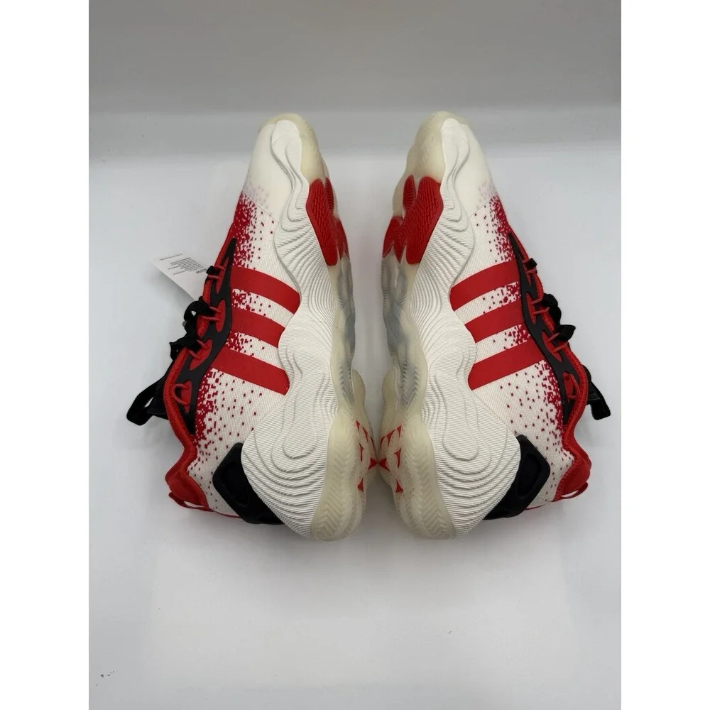 Adidas Trae Young 3 Basketball Sneakers,Men's 9,Red White Black, IE2704,NWOB